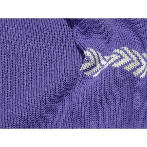 Vtg Southwest Purple Kachina Doll Sweater XL/XXL Fit Native American Art Style - Picture 2 of 8